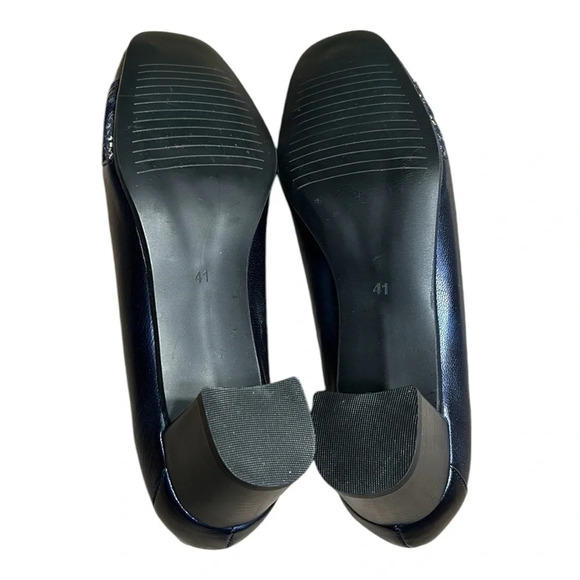 Shoes ,women, leather NEW! Inea Dora blue textured,chunky heel,pump size 39 & 41 - Picture 9 of 16